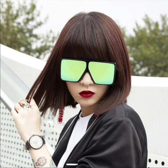 VintageRetro oversize square sunglasses NWT - Picture 4 of 8